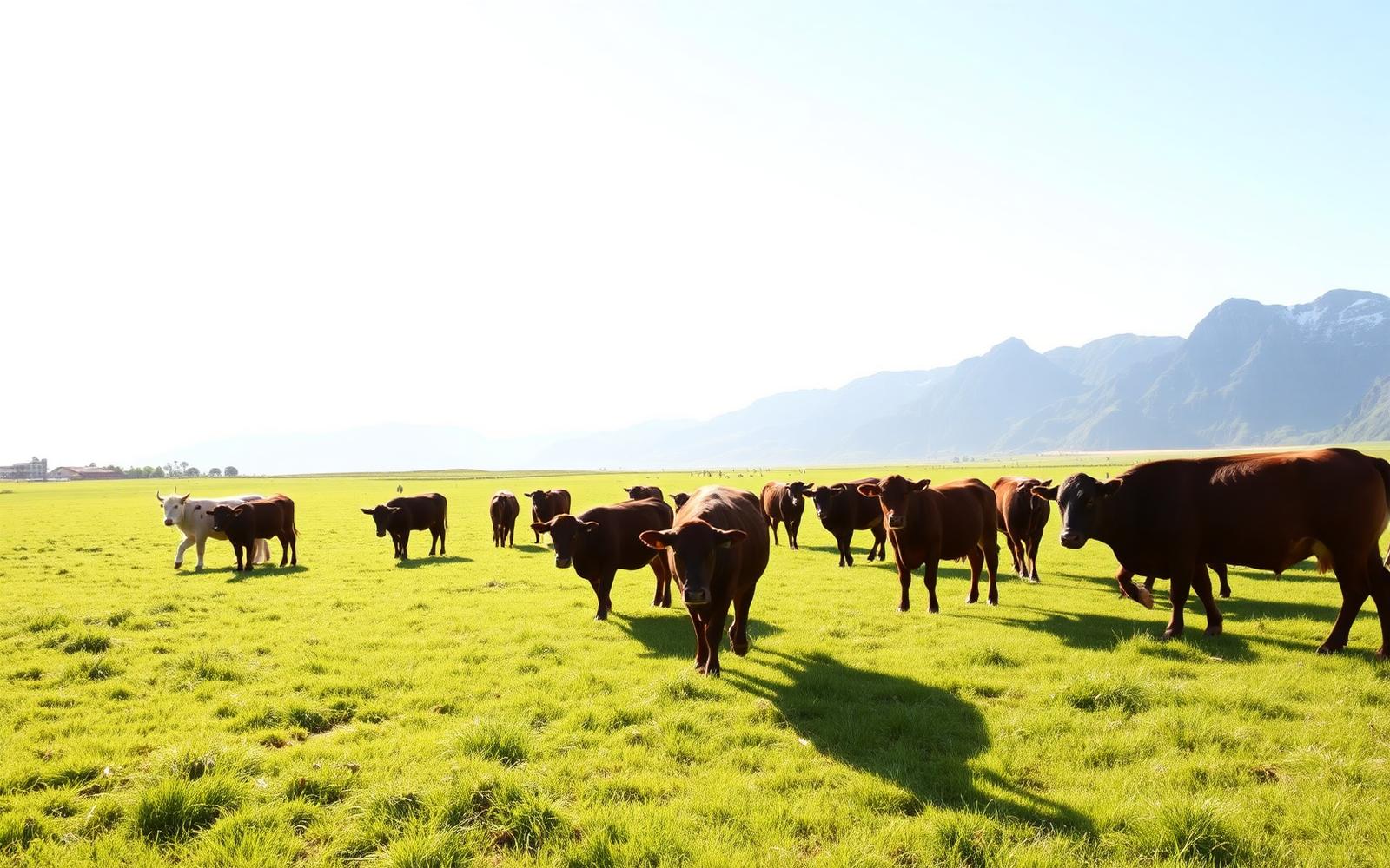 Grass-fed cattle on New Zealand pasture